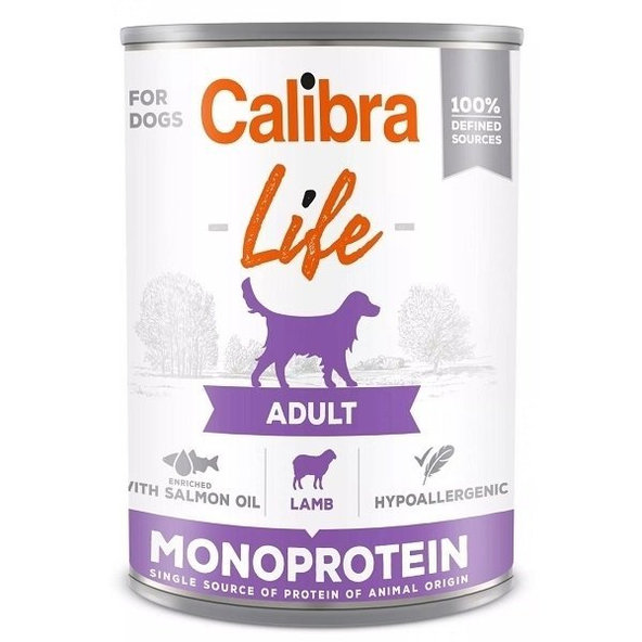 Calibra Dog Adult Life jehněčí konzerva 6×400 g