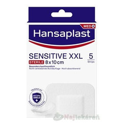 Hansaplast Med Sensitive XXL náplast 8×10cm 5ks