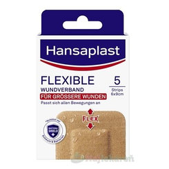 Hansaplast Flexible XXL elastická náplast 6×9 cm 5 ks