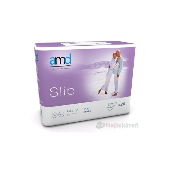 AMD Slip Maxi inkontinenční pleny velikost XL 20 ks
