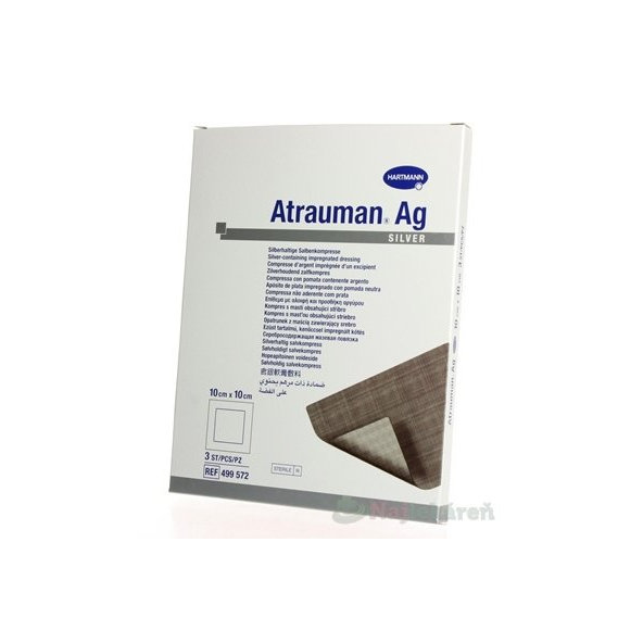 Atrauman AG sterilní mastný kompres 10x10 cm 3 ks