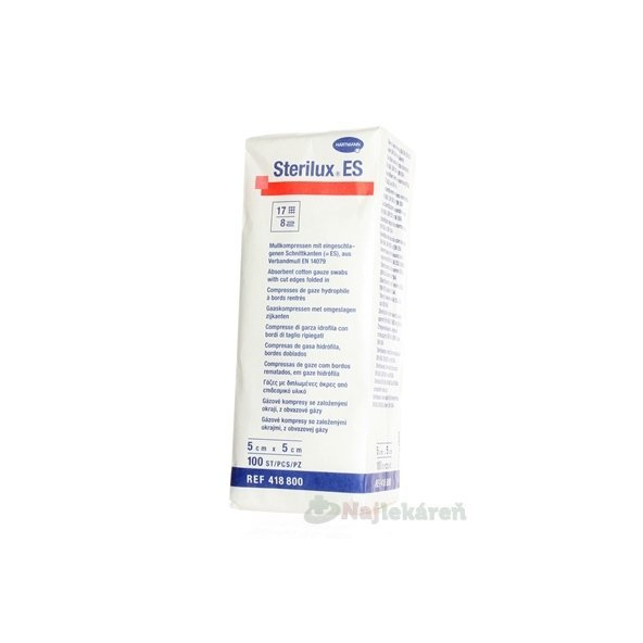 Sterilux ES kompres nesterilní 5×5 cm 100 ks