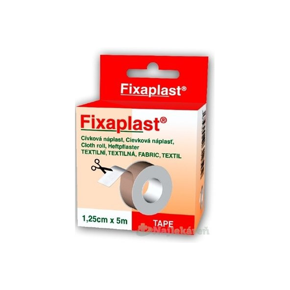 FIXAplast cívková textilní náplast 1,25 cm × 5 m 1 ks