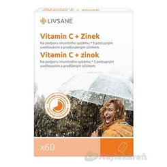 LIVSANE vitamín C 240 mg + zinek 10 mg 60 tablet