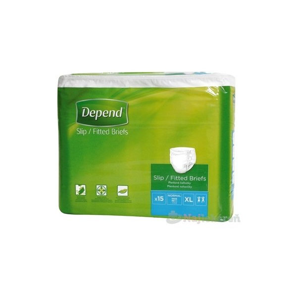 DEPEND Slip Normal Inkontinenční kalhotky plenkové XL 15 ks
