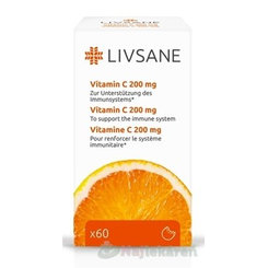 LIVSANE vitamín C 200 mg 60 tablet