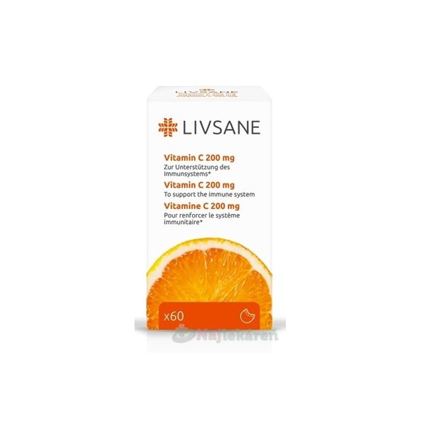 LIVSANE vitamín C 200 mg 60 tablet