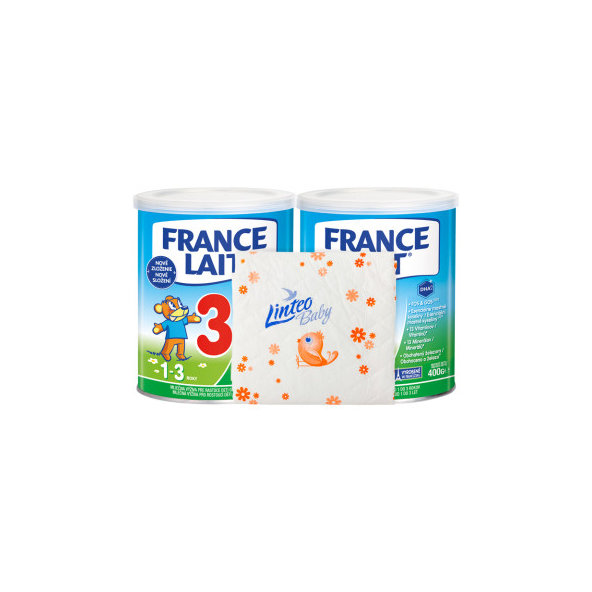 France Lait 3 mléčná výživa 12-36 m + Linteo Baby podložka