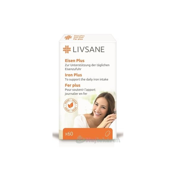 LIVSANE železo Plus s vitamíny 60 tablet