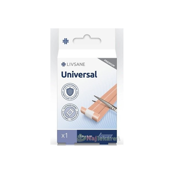 LIVSANE PREMIUM univerzální náplast pás 1 m x 6 cm
