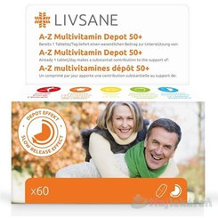 LIVSANE A-Z Multivitamín komplex 50+ 60 tablet
