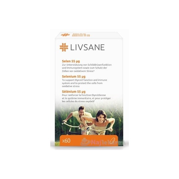 LIVSANE selen 55 µg 60 tablet