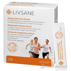 LIVSANE Magnesium citrát Direct granulát 30 sáčků