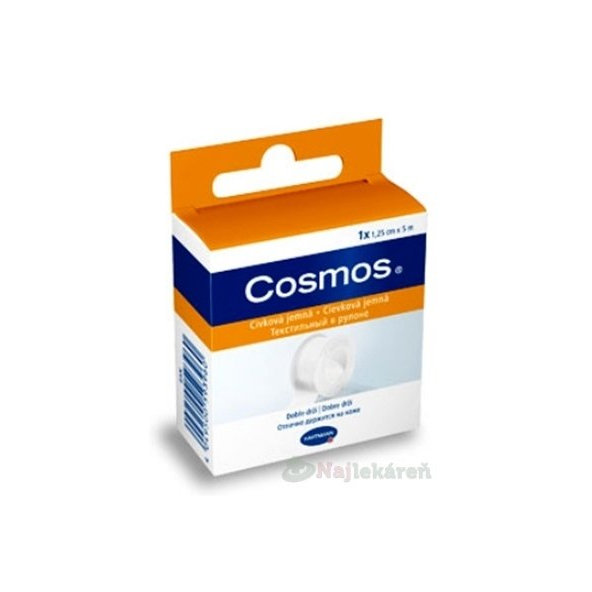 Cosmos jemná fixační náplast z netkaného textilu 1,25 cm × 5 m
