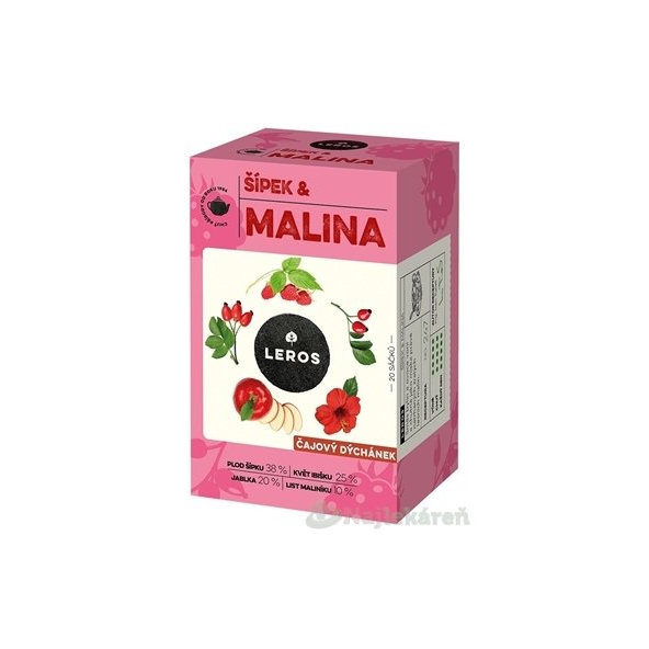 Leros Čajová chvilka šípek a malina 20x2 g