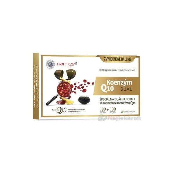 Barny's Koenzym Q10 Dual 60 mg 2×30 kapslí