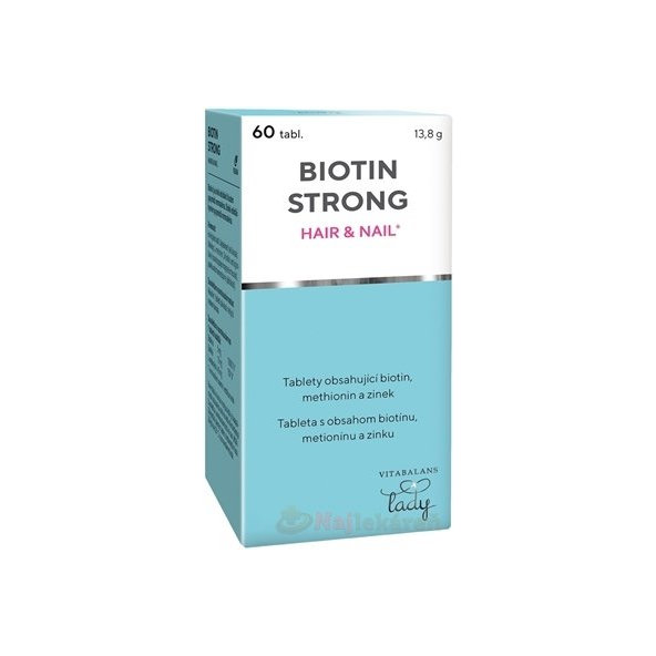 Vitabalans Biotin Strong vlasy nehty 60 tablet