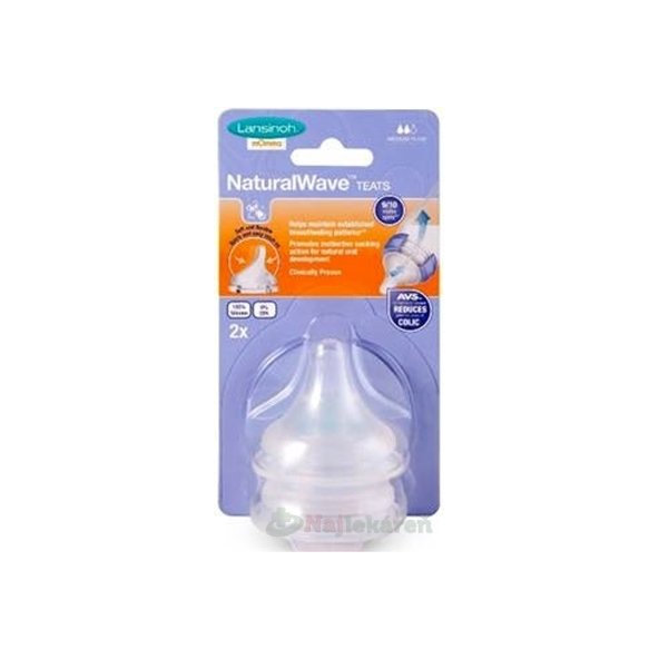 Lansinoh savička NaturalWave S pomalý průtok 2 ks