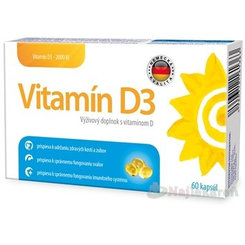 PAMEX Vitamín D3 2000 IU 60 kapslí