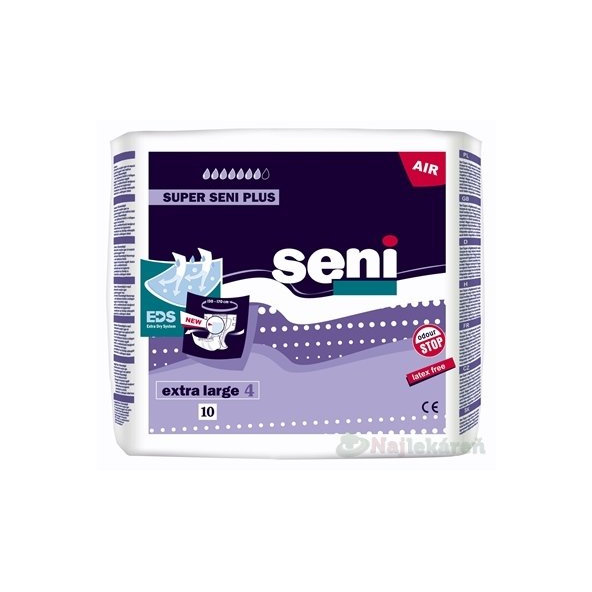 Seni Super Plus Air Extra Large 4 plenk. inkontinenční kalhotky 10 ks