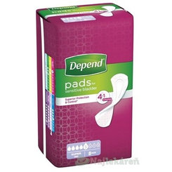 DEPEND Super Inkontinenční vložky pro ženy savost 638 ml 8 ks