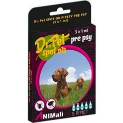 Dr.Pet antiparazitní spot-on pipety pro psy 5×1 ml