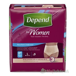DEPEND Normal Inkontinenční kalhotky L dámské 9 ks