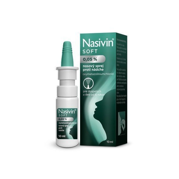Nasivin Soft 0,05 % proti rýmě 10 ml