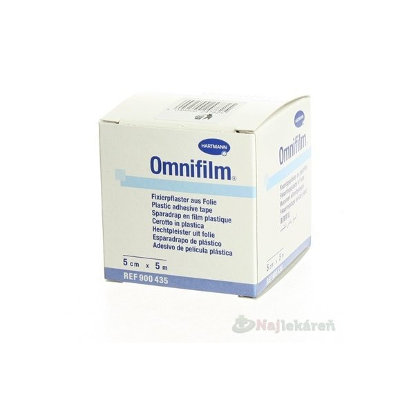 Omnifilm hypoalergenní fixační náplast 5 cm × 5 m 1 ks