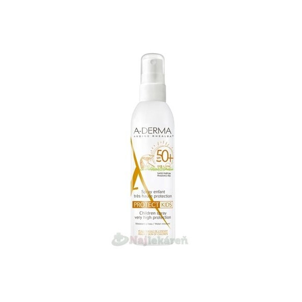 A-DERMA Protect Kids opalovací sprej pro děti SPF 50+ 200 ml