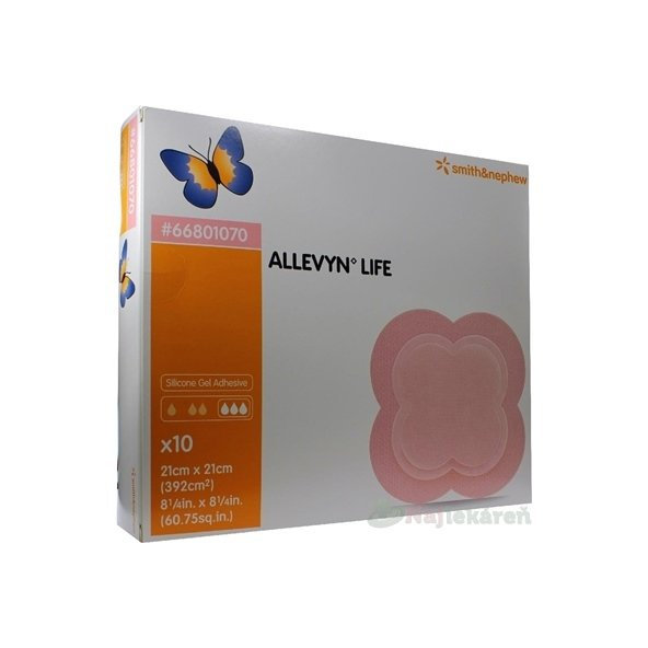Allevyn Life pěnové krytí se silikonovým gelem 21 × 21 cm 10 ks
