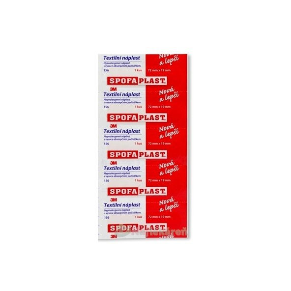 3M Spofaplast č. 156N náplast strips 72x19 mm 5 ks