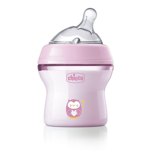 Chicco kojenecká láhev Natural Feeling 150 ml holka 0 m+