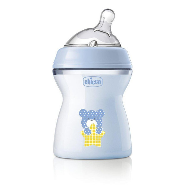 Chicco kojenecká láhev Natural Feeling 250 ml kluk 2 m+