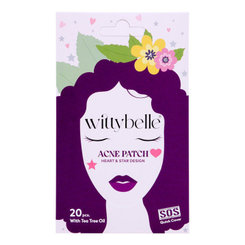 WittyBelle Náplasti na akné Tea Tree srdíčka a hvězdy 20 ks
