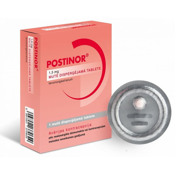 Postinor-1 1,5 mg postkoitální antikoncepce 1 tableta