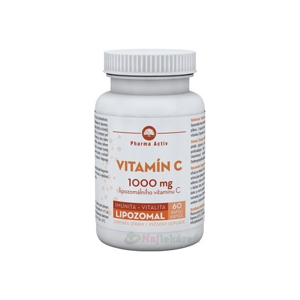 Pharma Activ Lipozomální Vitamín C 1000 mg 60 kapslí