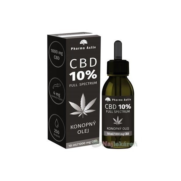 Pharma Activ CBD konopný olej Full Spectrum 10% 10 ml