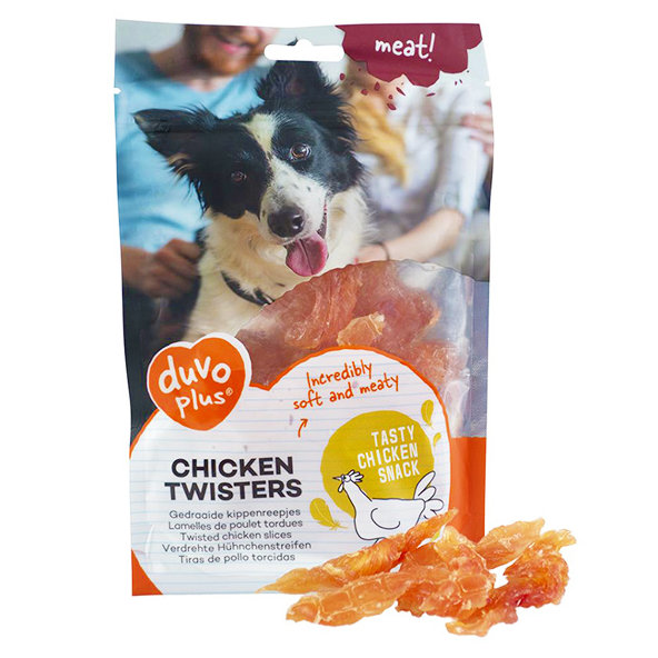 Duvo+ Pamlsek Twister kuřecí pro psy 80 g