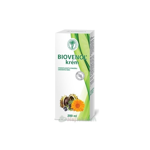 Biomedica Biovenol krém na opuchlé a unavené nohy 200 ml