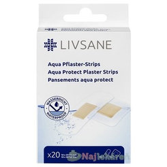 LIVSANE voděodolná náplast proužky 2 velikosti 20 ks