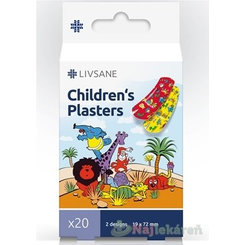 LIVSANE dětská náplast zvířátka 19×72 mm 20 ks