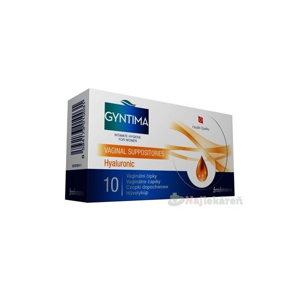 Gyntima Hyaluronic vaginální čípky 10 ks