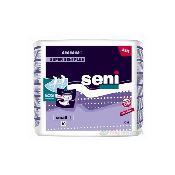 Super Seni Plus Small 1 plenkové inkontinenční kalhotky 10 ks