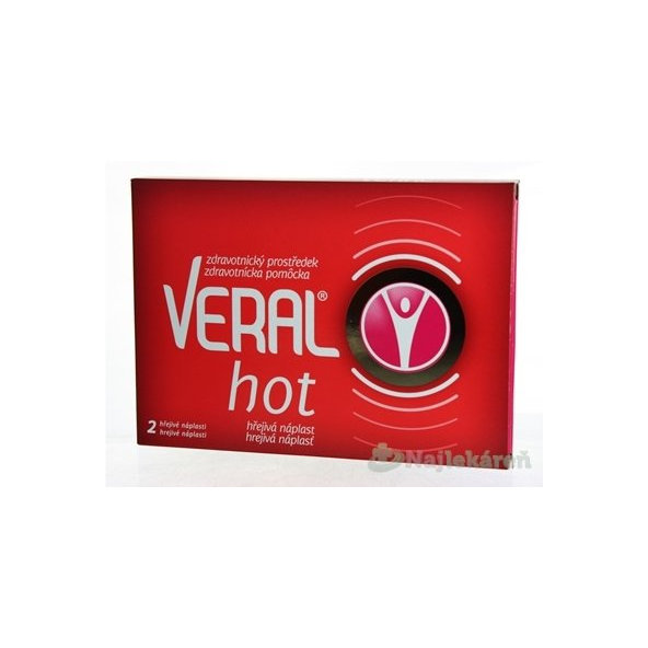 VERAL HOT hřejivá náplast na bolest 2 ks