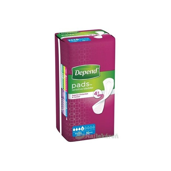 DEPEND Extra Inkontinenční vložky pro ženy 10 ks