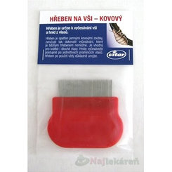 Vitar hřeben na vši kovový