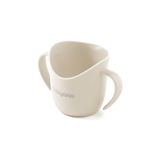 Babyono ergonomický hrneček s oušky 6 m+ béžová 120 ml