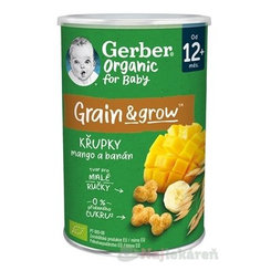 Gerber Organic křupky kukuřično-ovesné mango a banán 12 m+ 35 g