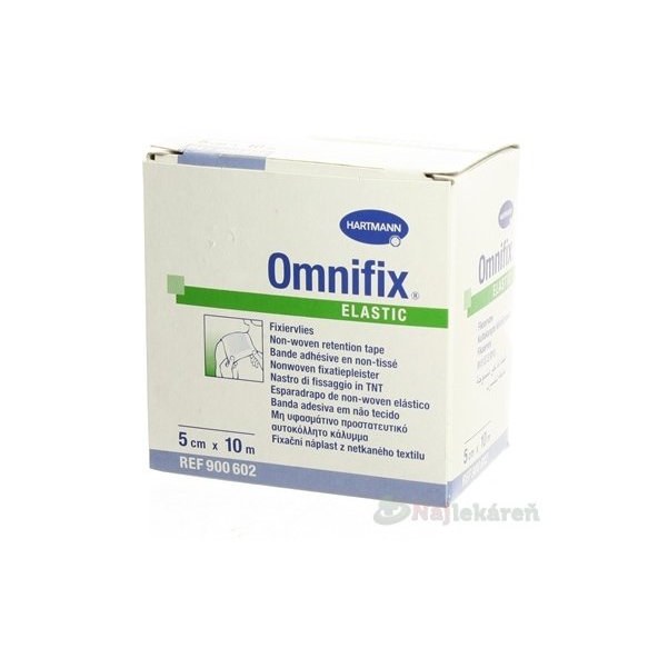 Omnifix Elastic fixační náplast z netkané textilie 5cm×10m